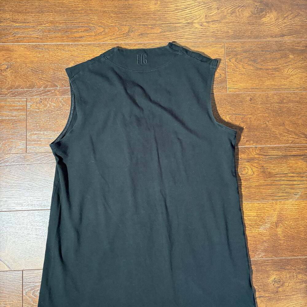 FIG Clothing Black Sleeveless V-Neck Top, Size M - Made in Canada - Picture 3 of 5